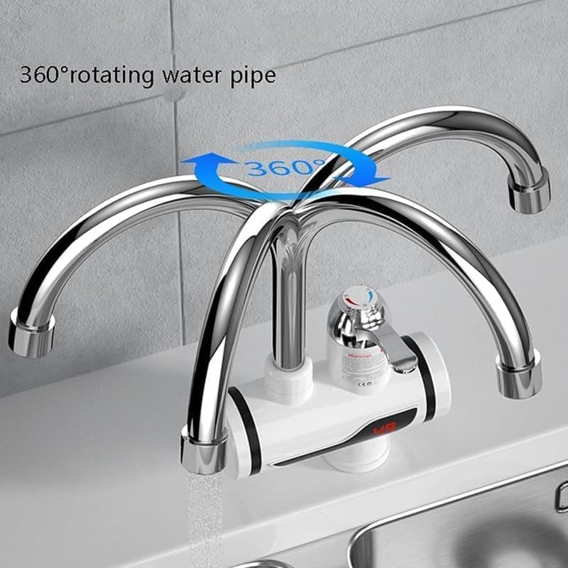 Instant Electric Heating Water Faucet – 3-Second Hot Water (Digital Display & Shock-Proof)