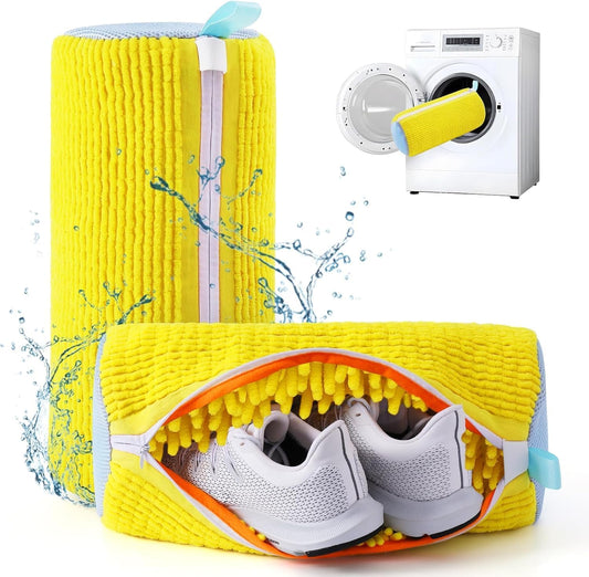 Shoe washing bag for washing machine