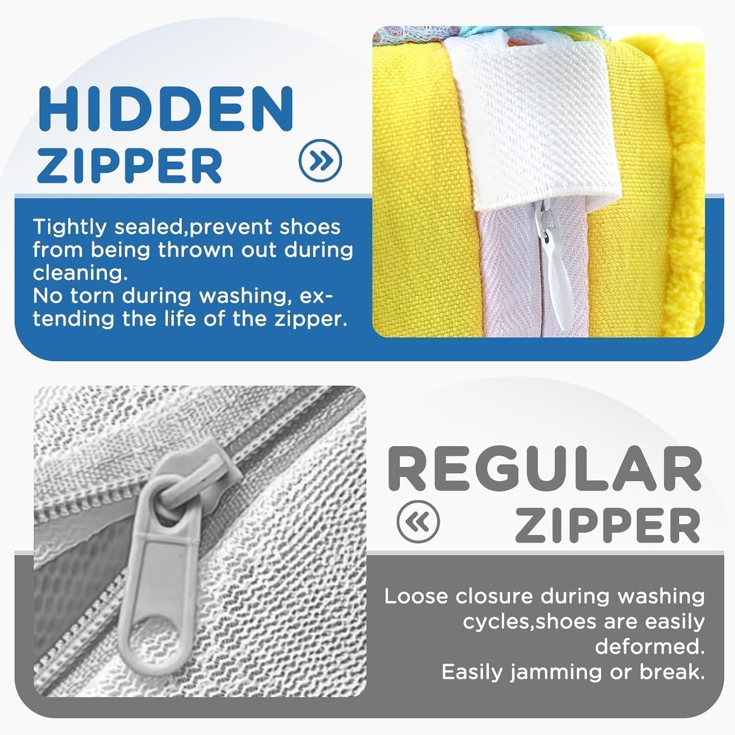 Premium Shoe Washing Bag for Washing Machine - with Deep Clean Fluffy Fibers
